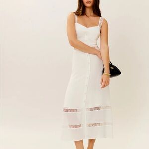 Reformation Wynton Dress Lace midi 0 petite